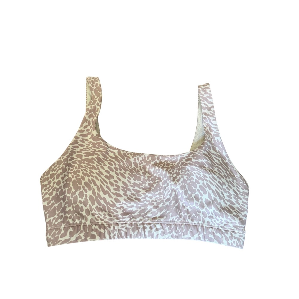 Vuori Daily Bra Size S Leopard Print VW158 Activewear